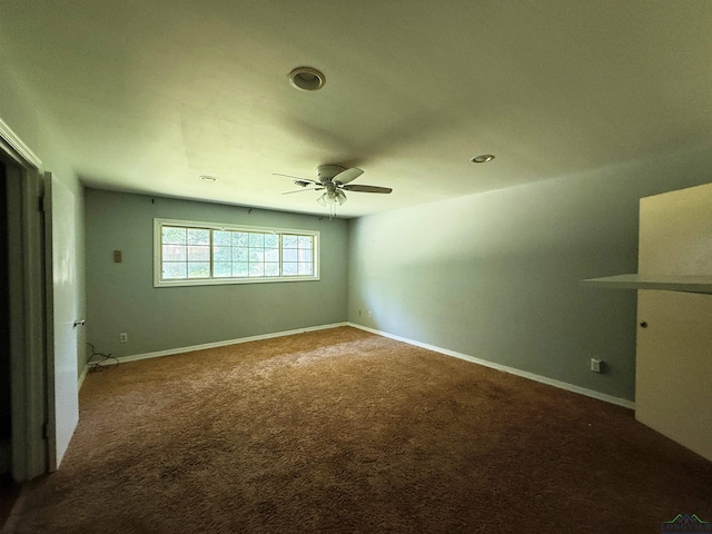 1705 Hyacinth Dr, Longview, TX 75601 - unfurnished bedroom featuring carpet flooring, recessed lighting, and a ceiling fan