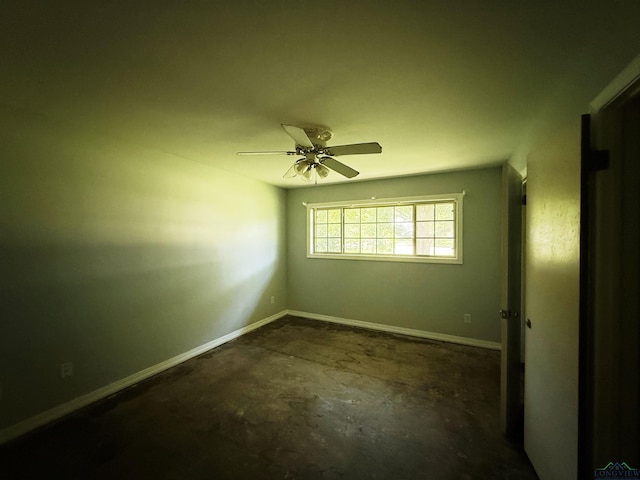 1705 Hyacinth Dr, Longview, TX 75601 - unfurnished room featuring unfinished concrete floors and ceiling fan