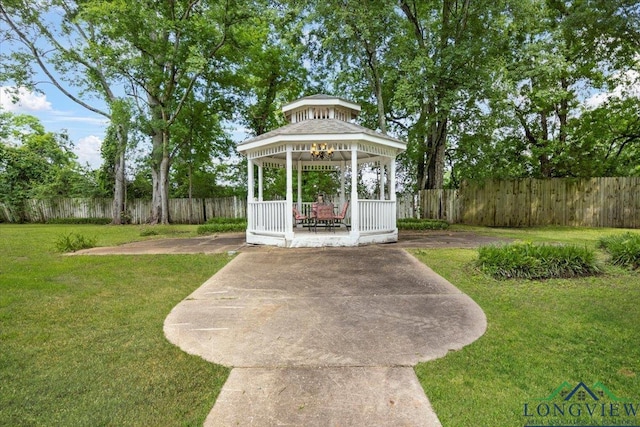 surrounding community featuring a gazebo