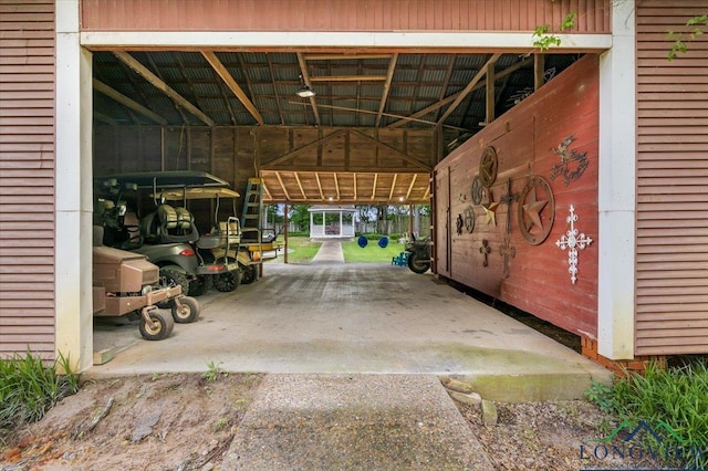 view of stable