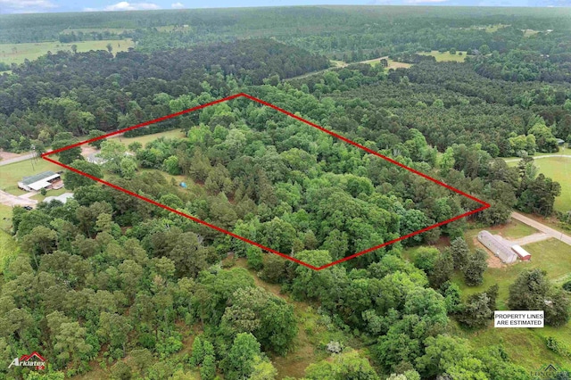 aerial view with a view of trees