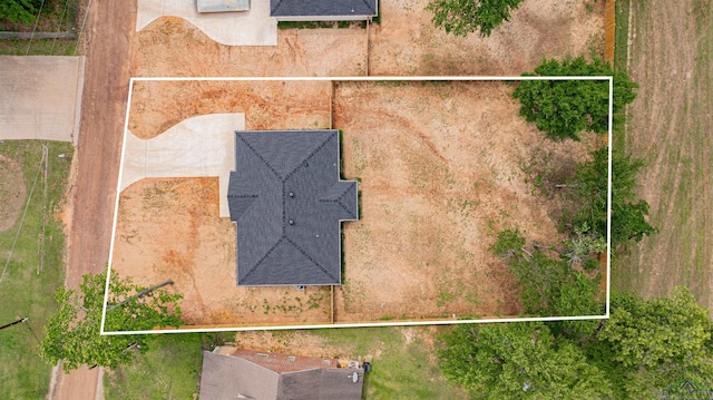 3603 Stracener Rd, Longview, TX 75605 - aerial view of property and surrounding area with property boundaries highlighted