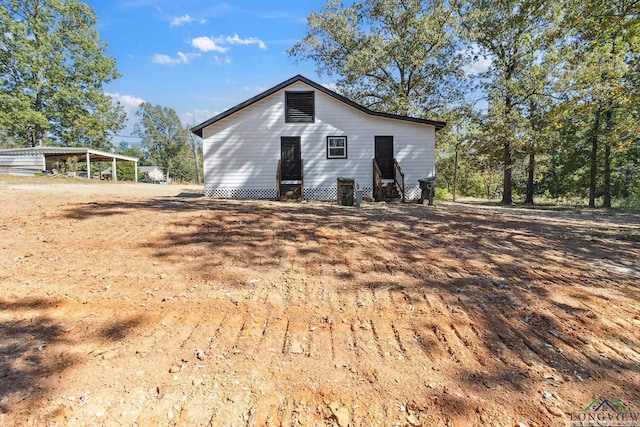 view of front of home