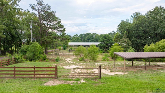 view of property's community with a rural view