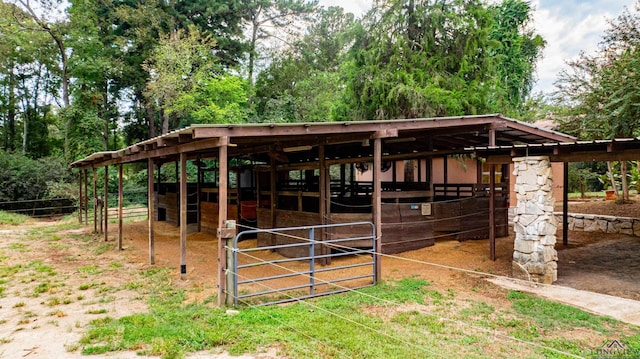 view of stable