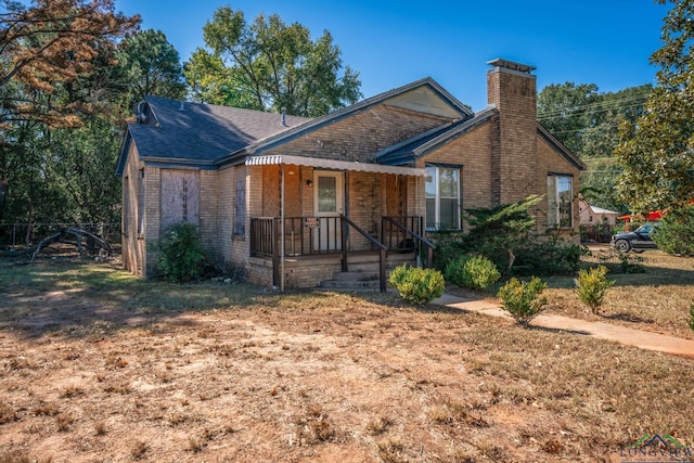 view of front of property