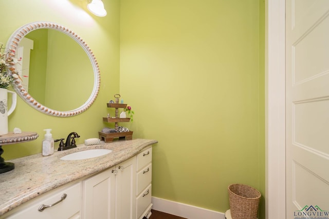 bathroom featuring vanity