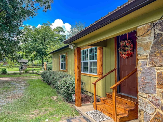 8227 N Kings Hwy, Texarkana, TX 75503 - property entrance featuring stone siding