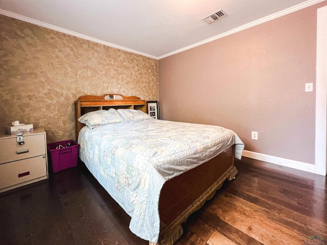 8227 N Kings Hwy, Texarkana, TX 75503 - bedroom featuring wood finished floors and ornamental molding