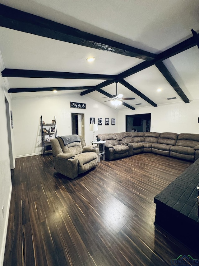 505 Timberdale, Kilgore, TX 75662 - living area featuring wood finished floors, a ceiling fan, and recessed lighting