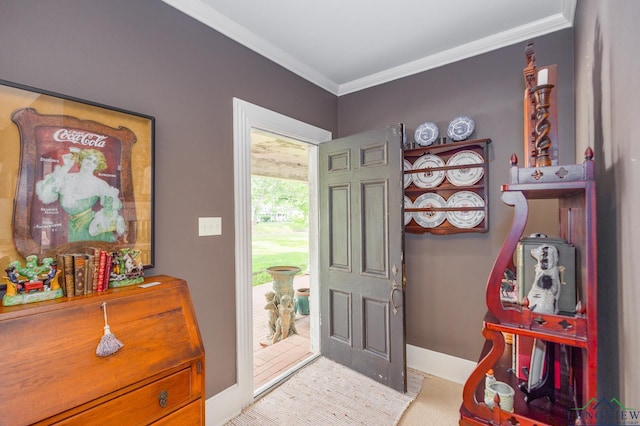 2003 Broadway Blvd, Kilgore, TX 75662 - entryway with baseboards and crown molding