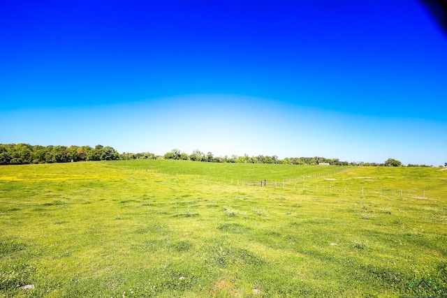 view of yard featuring a rural view