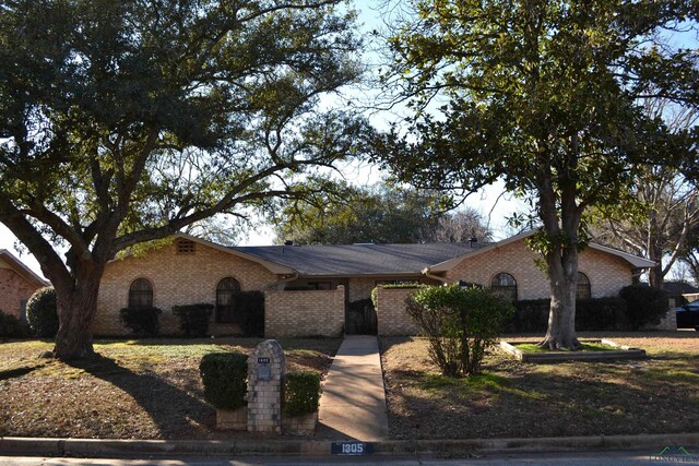 view of ranch-style house