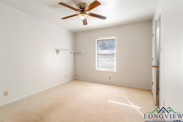 354 Royal Cir, Whitehouse, TX 75791 - carpeted spare room featuring a ceiling fan and baseboards