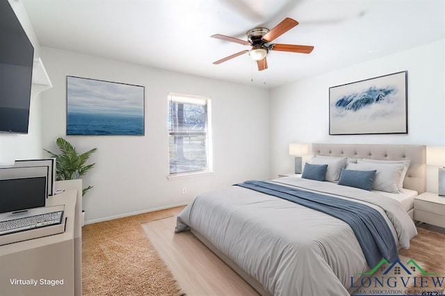 354 Royal Cir, Whitehouse, TX 75791 - bedroom featuring light colored carpet and ceiling fan