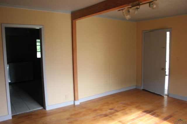 403 N Foster, Linden, TX 75563 - unfurnished room with light wood-style flooring and baseboards
