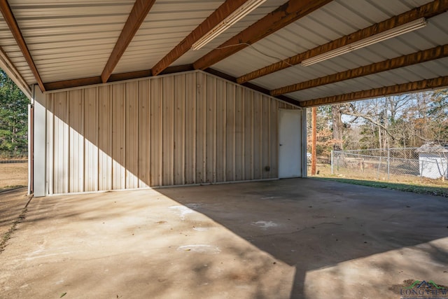 3697 N White Oak Rd, Gladewater, TX 75647 - garage with a carport