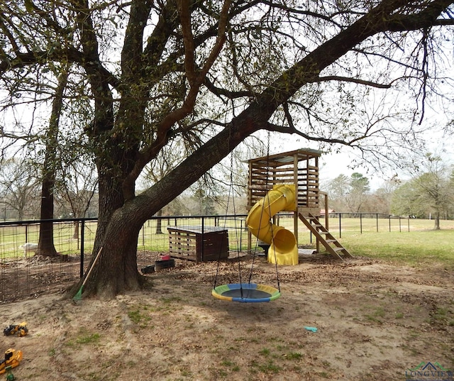 view of play area