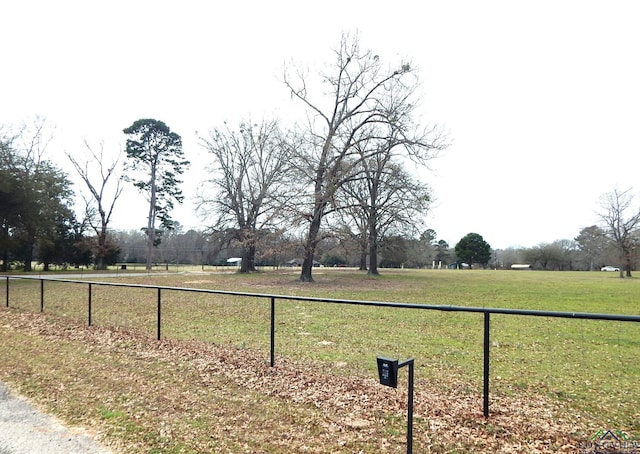 view of yard featuring a rural view