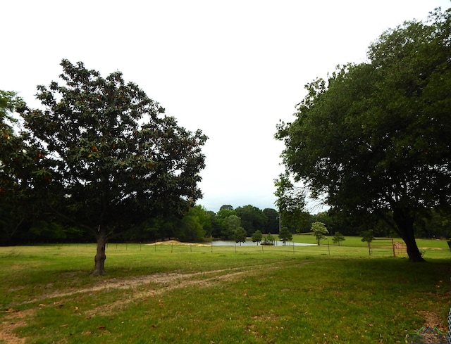 view of yard featuring a rural view