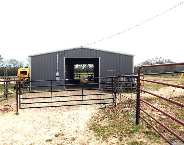 view of outdoor structure