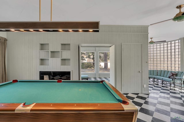 1228 Hillcrest Dr, Longview, TX 75601 - game room featuring billiards table and tile patterned floors