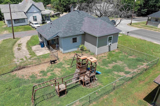 1105 N Bolivar, Marshall, TX 75670 - view from above of property