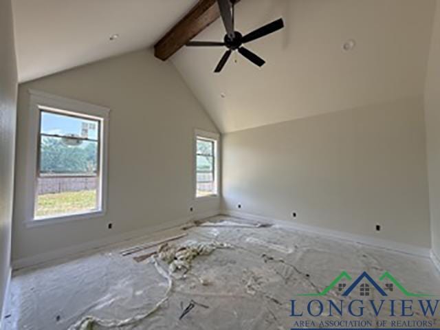 208 Lafoy Ln, Hallsville, TX 75650 - unfurnished room featuring a ceiling fan and baseboards