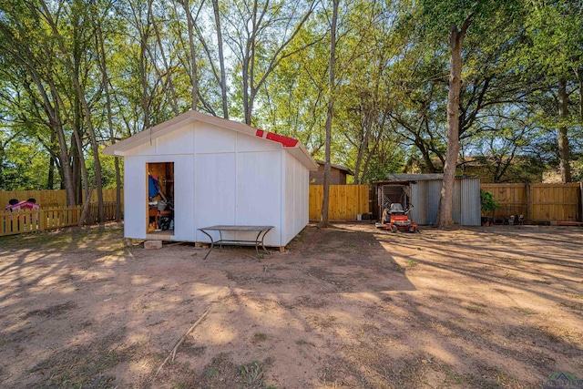 view of outdoor structure