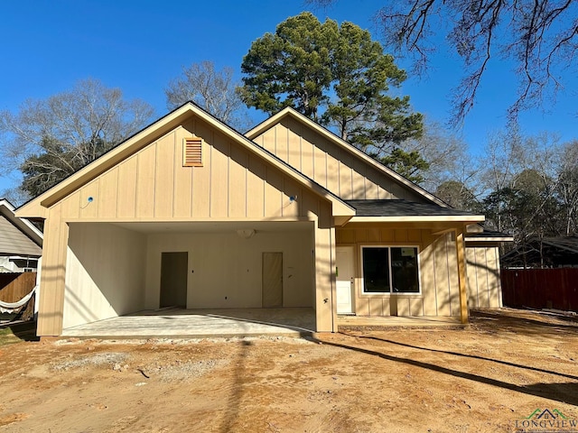 back of house featuring a patio area