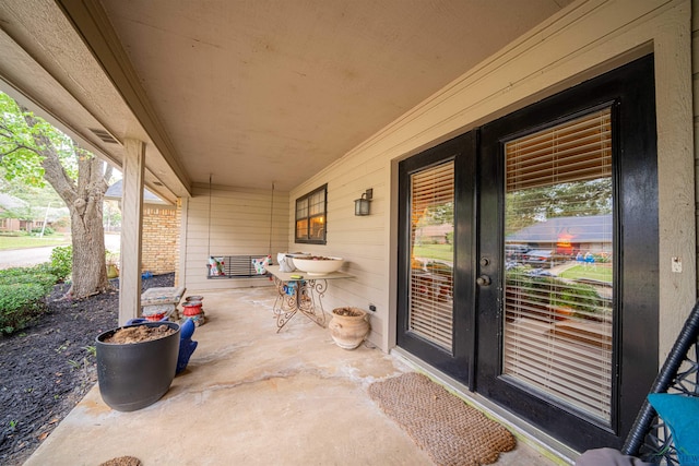 view of patio / terrace with french doors