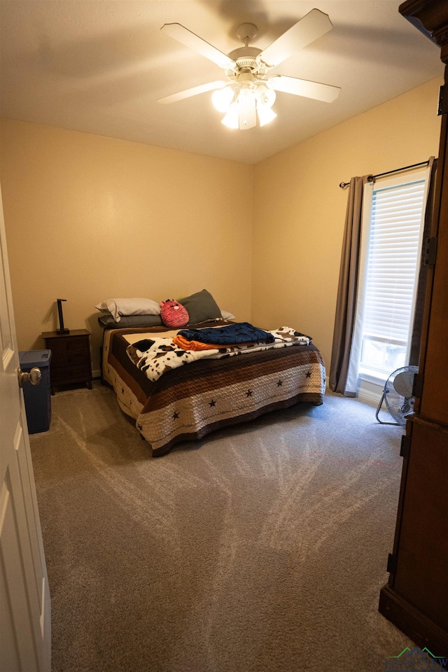 3713 Bell Mdws, Longview, TX 75605 - bedroom with carpet and ceiling fan