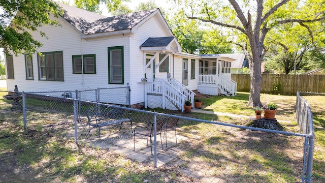 view of front of home