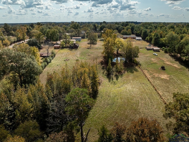 bird's eye view with a rural view