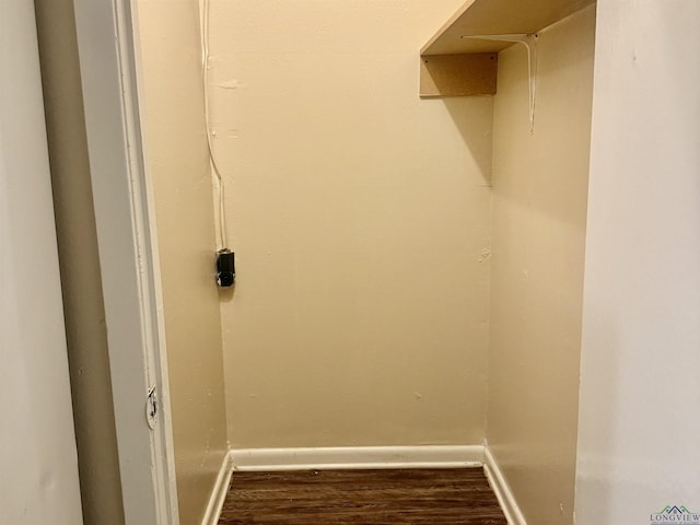 3023A Bernice, Longview, TX 75605 - walk in closet featuring dark wood-type flooring