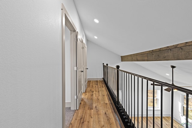 hallway featuring light hardwood / wood-style flooring