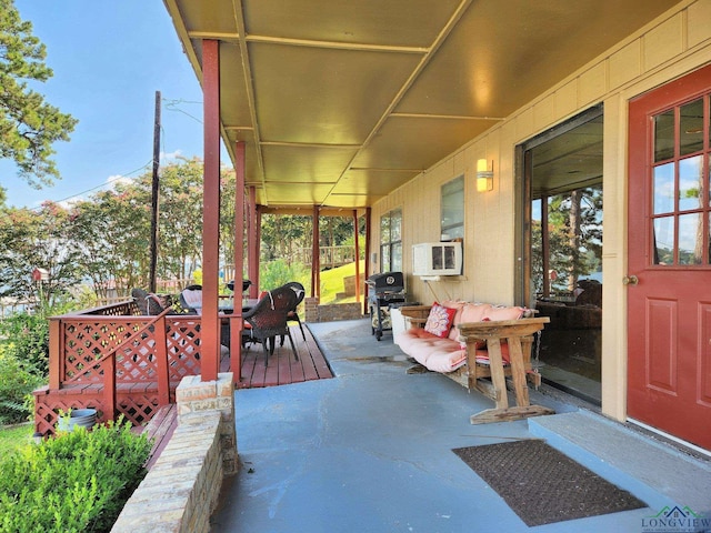 view of patio / terrace featuring grilling area