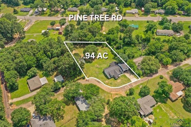 223 Circle Ridge Dr, Gilmer, TX 75645 - aerial overview of property's location with property boundaries highlighted