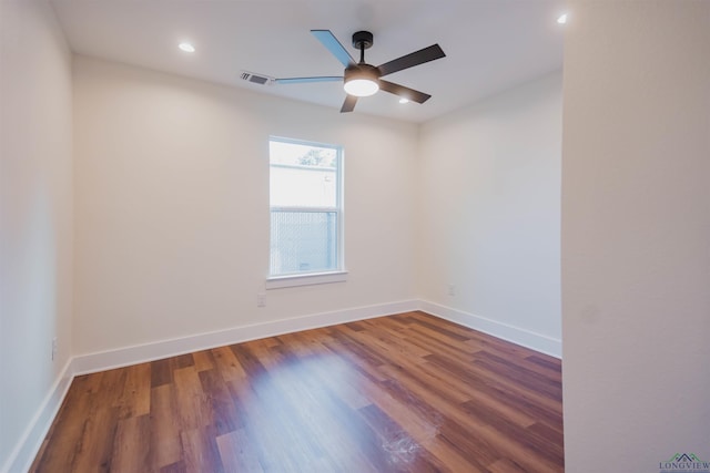 109 Montie St, Longview, TX 75604 - unfurnished room featuring visible vents, baseboards, and wood finished floors