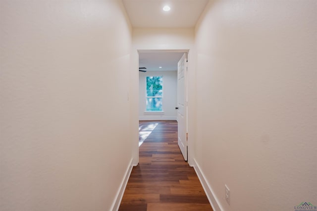 109 Montie St, Longview, TX 75604 - hallway with dark wood finished floors and baseboards