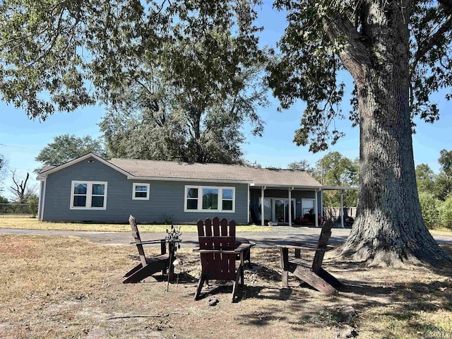 view of rear view of property