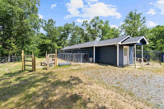 view of horse barn