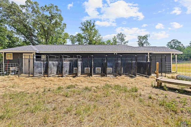 view of horse barn