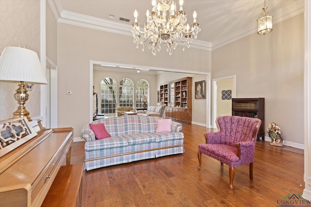 3314 Storey Lk, Tyler, TX 75707 - interior space with a high ceiling, crown molding, visible vents, and baseboards