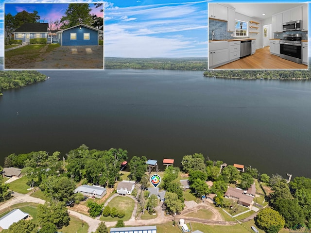 20505 Flat Creek Dr, Chandler, TX 75758 - aerial view of a large body of water
