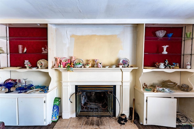 details with a fireplace