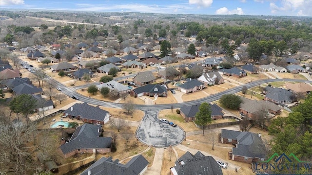 1900 Frostwood Dr, Tyler, TX 75703 - drone / aerial view with a residential view