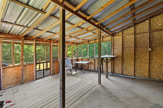 view of sunroom / solarium