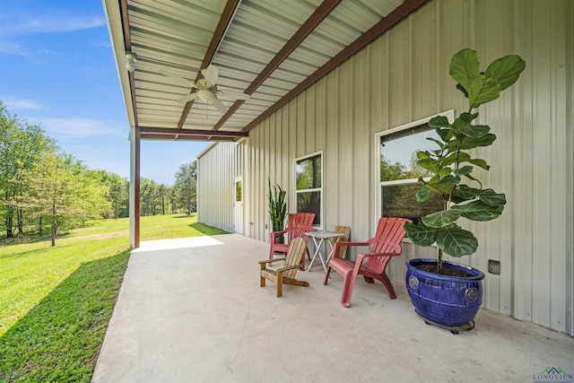 13391 County Road 4336, Larue, TX 75770 - view of patio featuring a ceiling fan