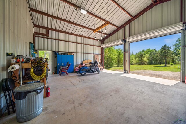 13391 County Road 4336, Larue, TX 75770 - garage featuring metal wall